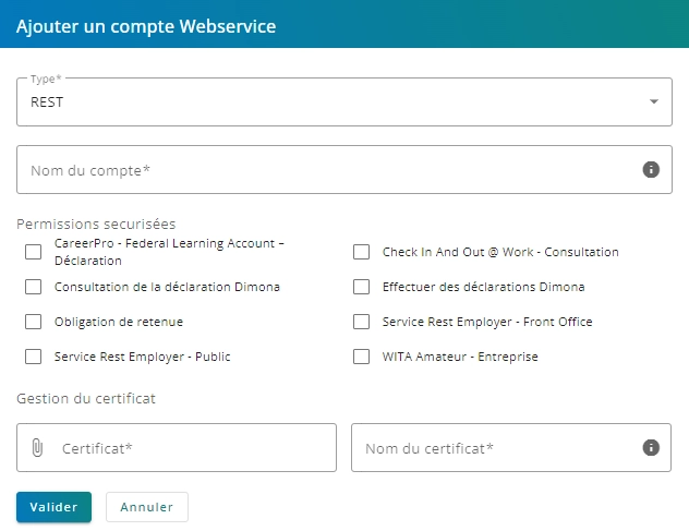 Add a webservice